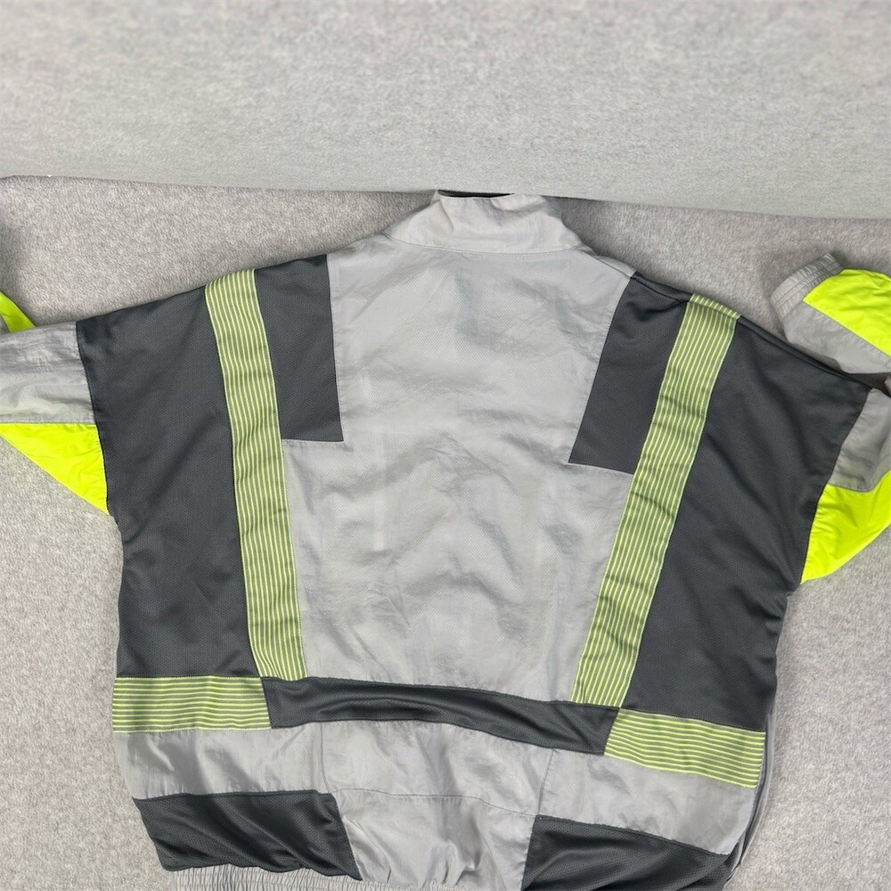 Nike x CLOT Track Jacket Mens M Gray Reflective Full Zip Windbreaker - Picture 15 of 16